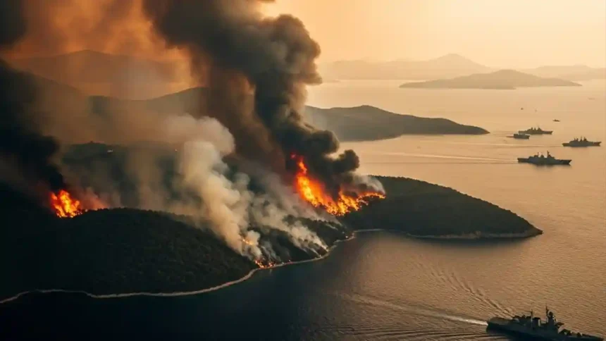 آتش‌سوزی‌های ترکیه و تحرکات نظامی